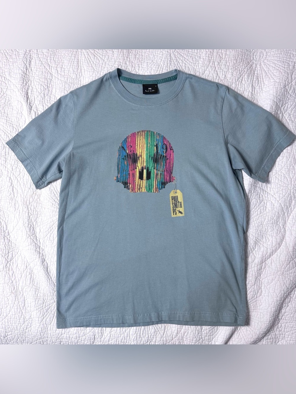 PS Paul Smith Blue Tshirt Mens Medium Skull